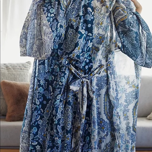 COPY - XL Petite Anthropologie 3 piece lounge set Aurora blue - Picture 4 of 8